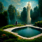 Die Fontaine des Zauberers