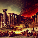 The fall of Pompeii