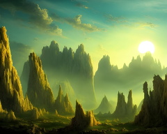 An alien otherworldly landscape8285956