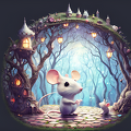 2023-07-09-07-53-51-2-A whimsical dreamy image of a cute Mouse surrounded by elements inspired by fairy tales such as magical creatures an-1018967981-scale11.00-dpm 2 a