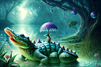 2023-07-09-07-54-26-3-A whimsical dreamy image of a cute Alligator surrounded by elements inspired by fairy tales such as magical creature-1018967982-scale11.00-dpm 2 a