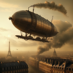 steampunk airship